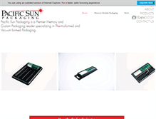 Tablet Screenshot of pacificsunpackaging.com